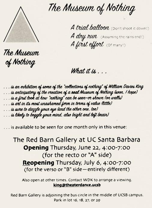 Museum of Nothing notice